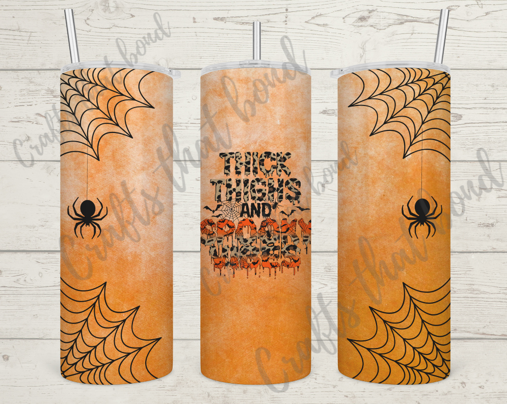 Thick Thighs Iris Vibes Quencher Tumbler, St Patrick's Day