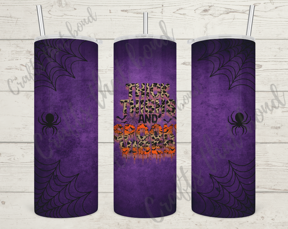 Spooky Season Acrylic Purple Tumbler 22oz - The Pop Central