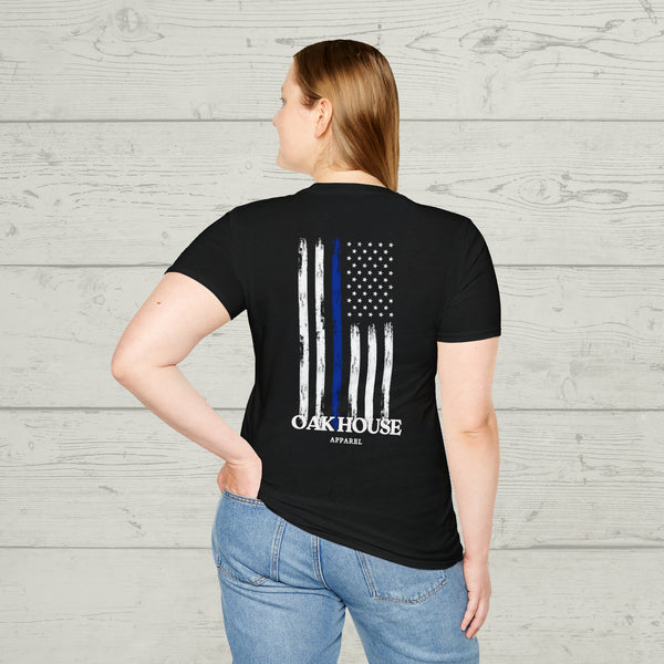 Thin Blue Line Oak House Apparel Tee