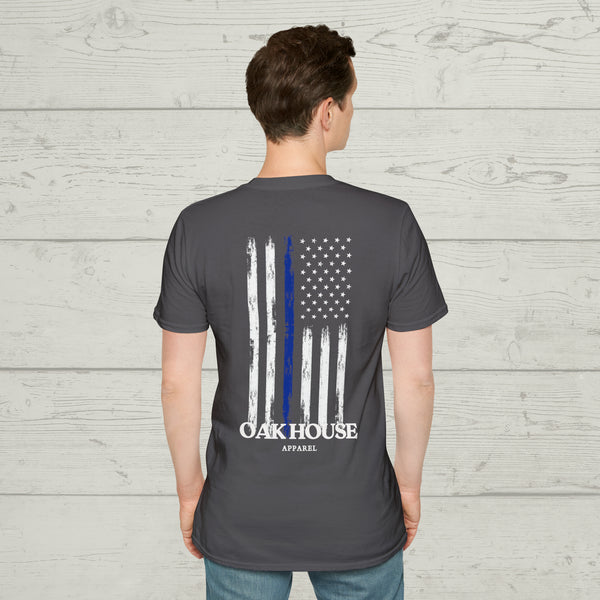 Thin Blue Line Oak House Apparel Tee