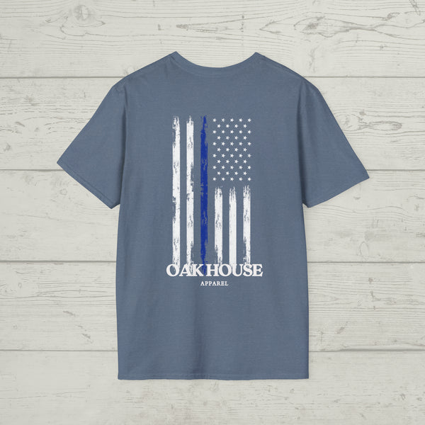 Thin Blue Line Oak House Apparel Tee