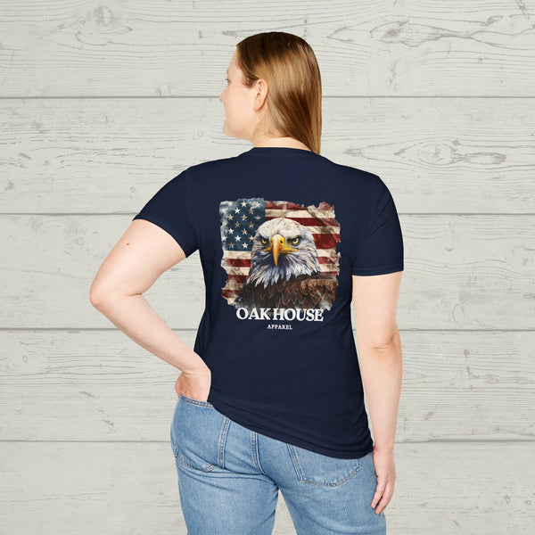 American Eagle Flag Oak House Apparel Tee