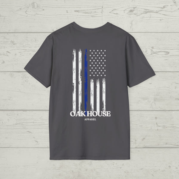 Thin Blue Line Oak House Apparel Tee