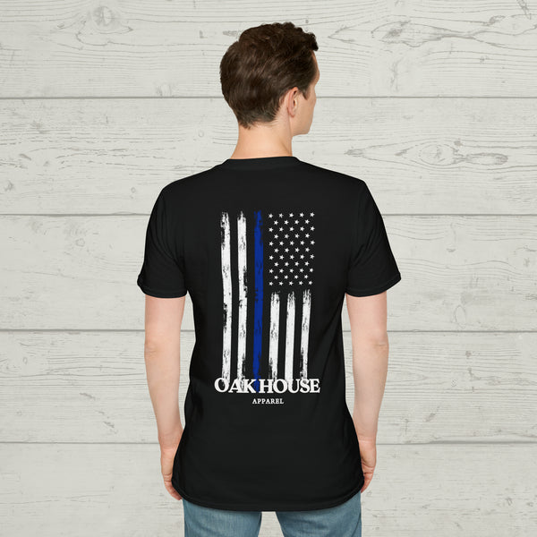 Thin Blue Line Oak House Apparel Tee