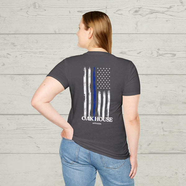 Thin Blue Line Oak House Apparel Tee