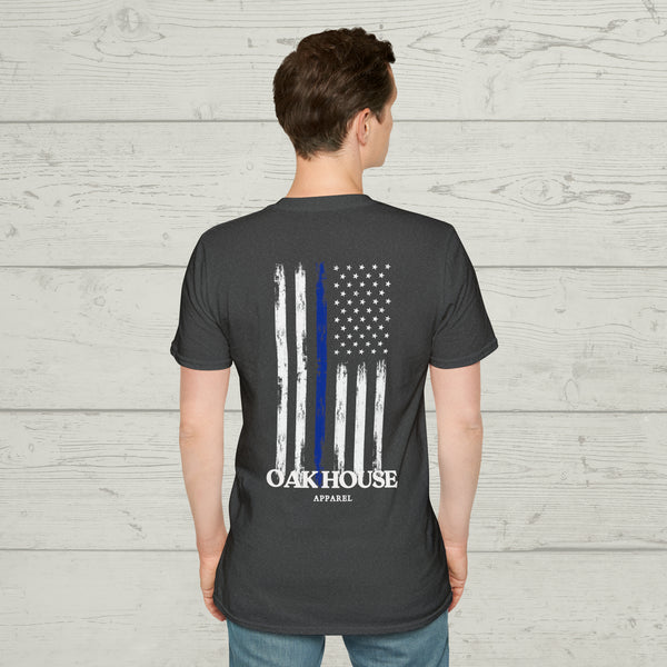 Thin Blue Line Oak House Apparel Tee