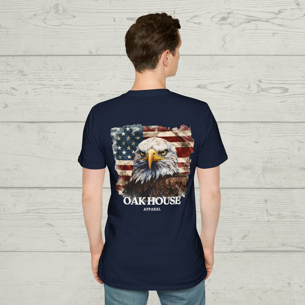 American Eagle Flag Oak House Apparel Tee