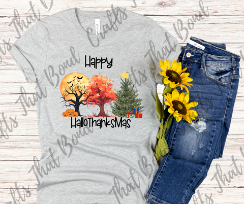 Happy HalloThanksMas T-Shirt