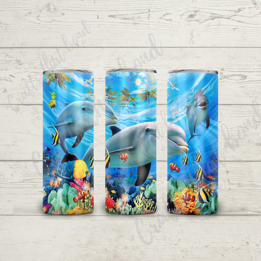 Dolphin Underwater Sublimation Tumbler