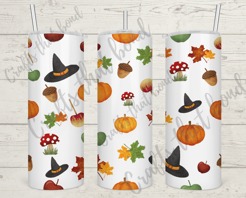 Fall Witch Sublimation Tumbler