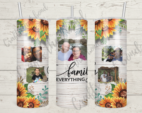 Family is Everything Custom Photo Tumbler