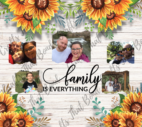 Family is Everything Custom Photo Tumbler