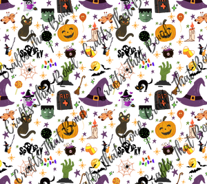 DIGITAL FILE- Halloween Collage 20 Skinny Tumbler Wrap