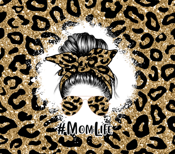 Leopard Mom Life Sublimation Tumbler