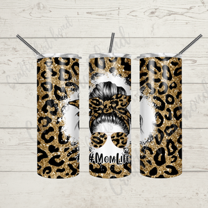 Leopard Mom Life Sublimation Tumbler