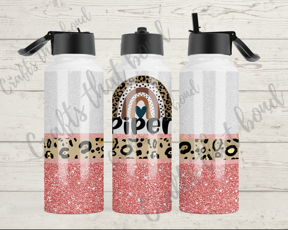 Pink Rainbow Sublimation Hydro Water Bottle