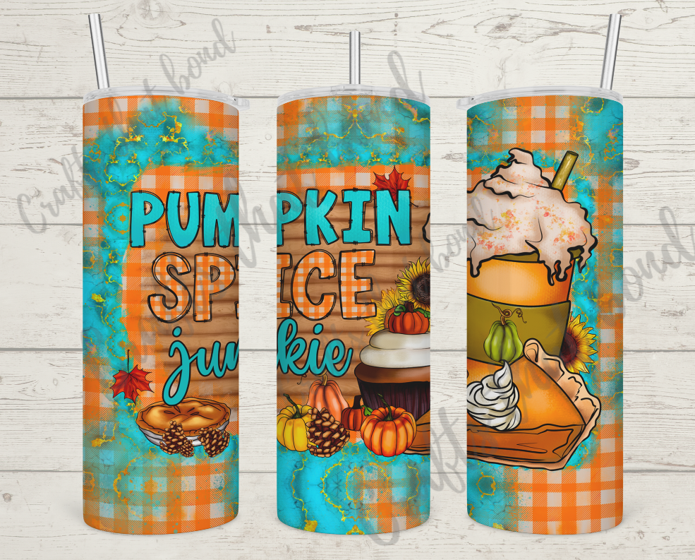 Pumpkin Spice Junkie Sublimation Tumbler