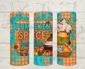 Pumpkin Spice Junkie Sublimation Tumbler