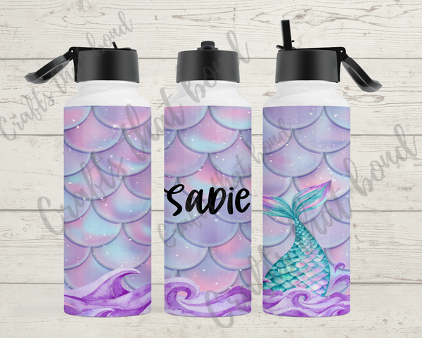 Purple Mermaid Sublimation Hydro Water Bottle