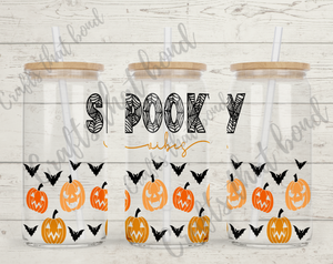 Spooky Vibes Glass Libbey Can Tumbler