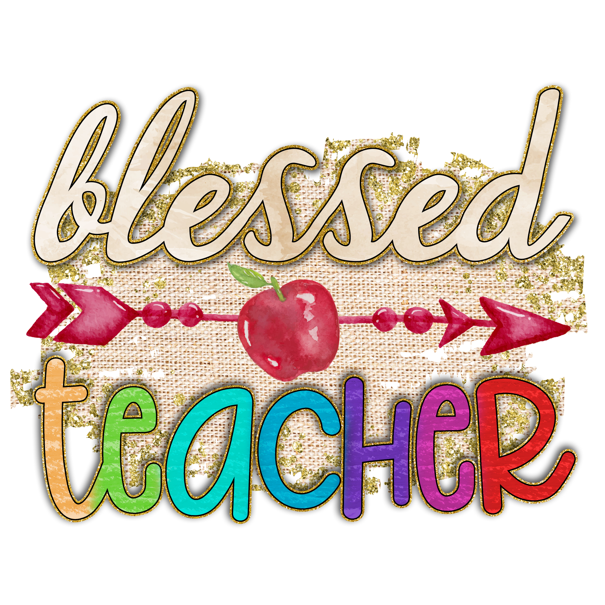 Blessed Teacher DTF Transfer Only